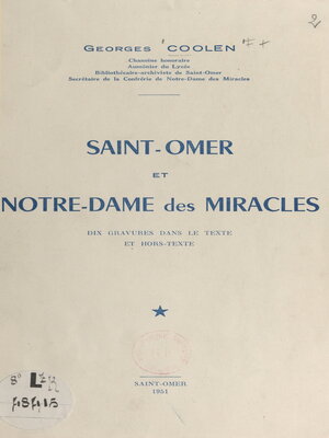 cover image of Saint-Omer et Notre-Dame des Miracles
